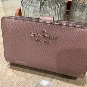 NWOT Kate Spade Wallet Beautiful Rose Beige